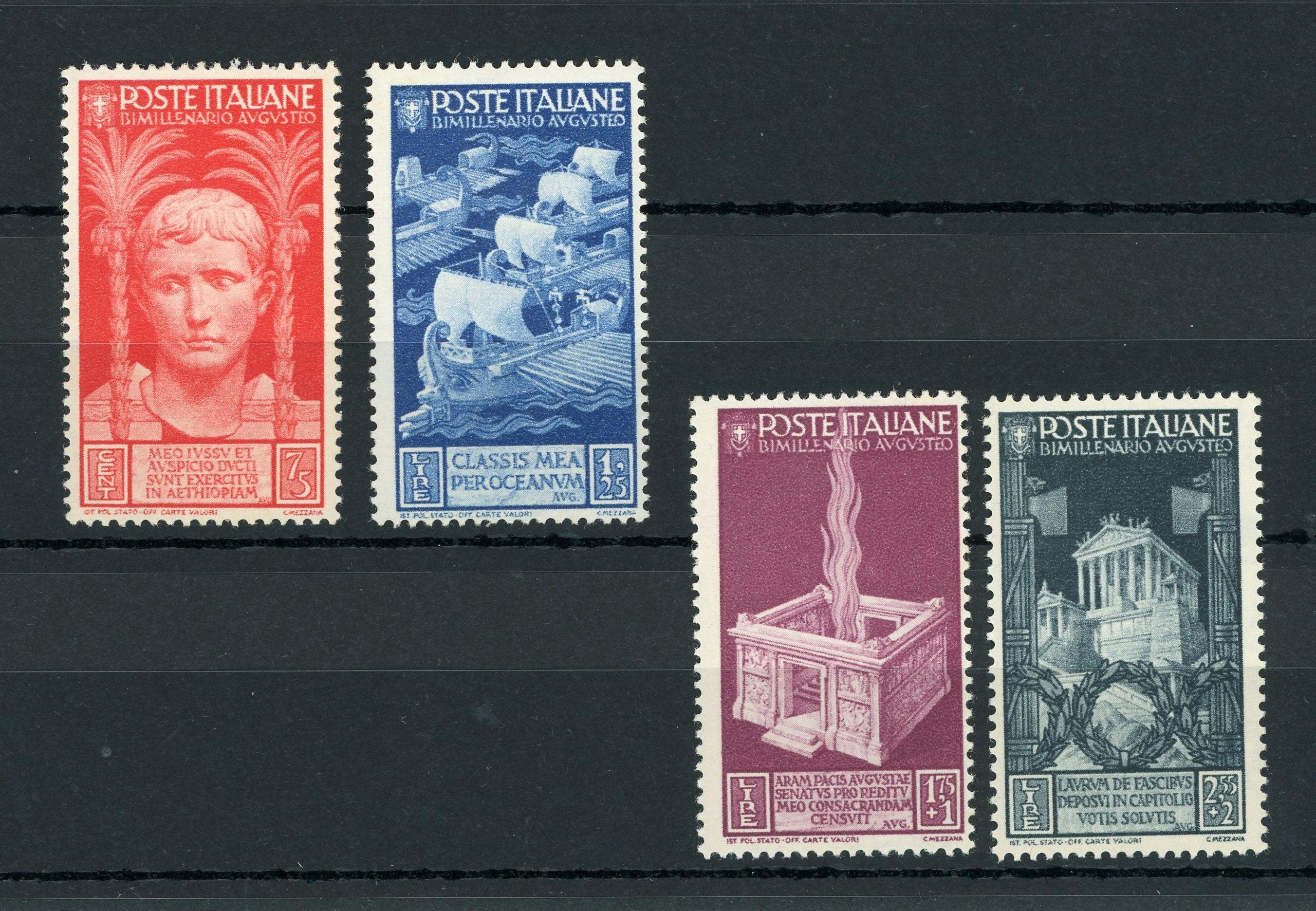 Italie - Série de timbres - Yvert n°402/405 - Timbres-Et-Passion