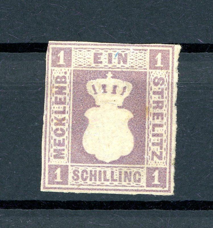 Mecklembourg-Strelitz 1864 - Superbe 1Sch violet-brun - Yvert n°3 - Timbres-Et-Passion