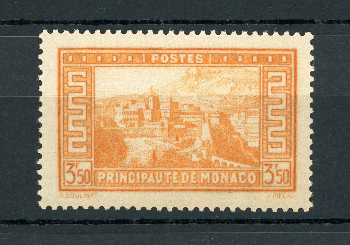 Monaco 1933/1937 - Luxe, sans charnière, 3Frs50 orange - Yvert n°131 - Timbres-Et-Passion