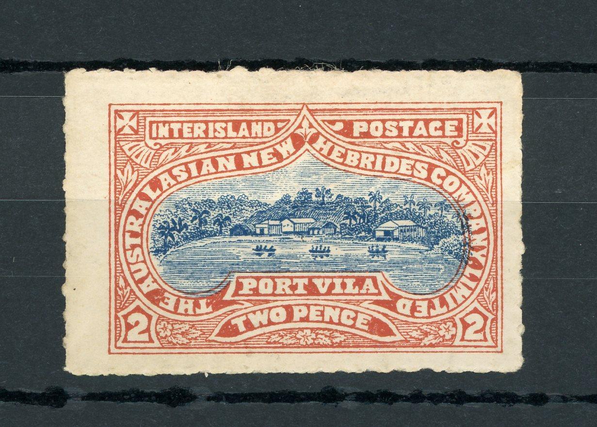 Nouvelles-Hébrides 1897 - Poste locale two pence - Yvert n°2 - Timbres-Et-Passion