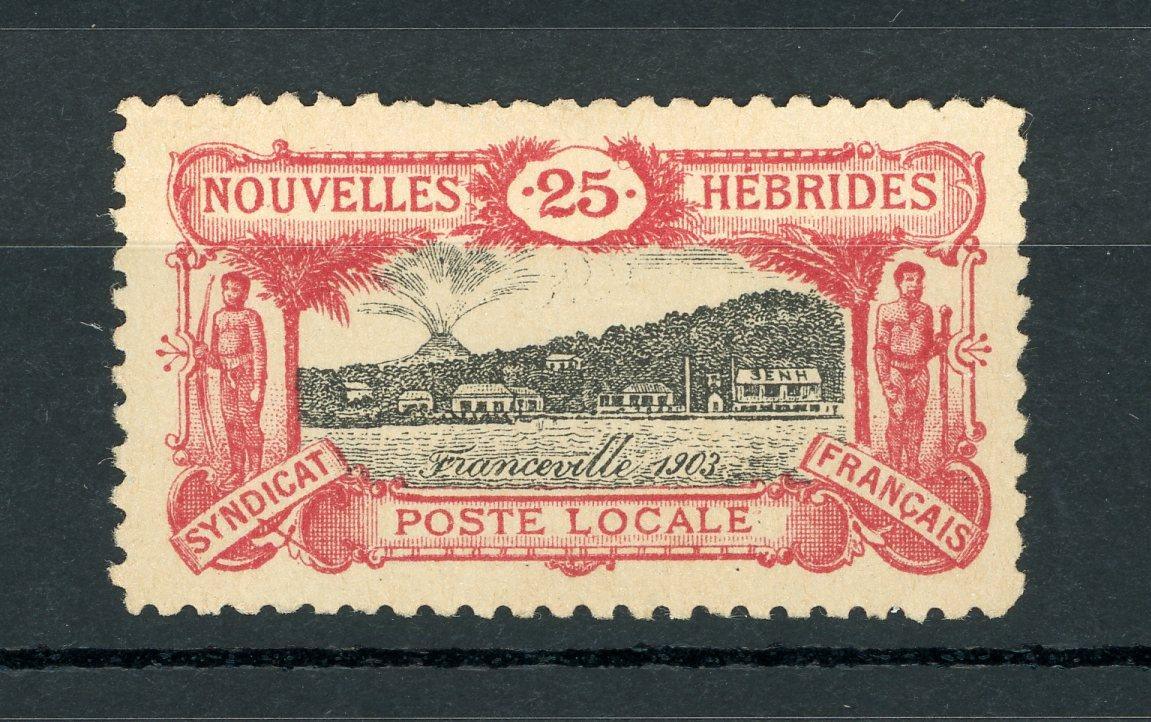 Nouvelles-Hébrides 1903 - Poste locale, 25cts carmin et noir - Yvert n°5 - Timbres-Et-Passion