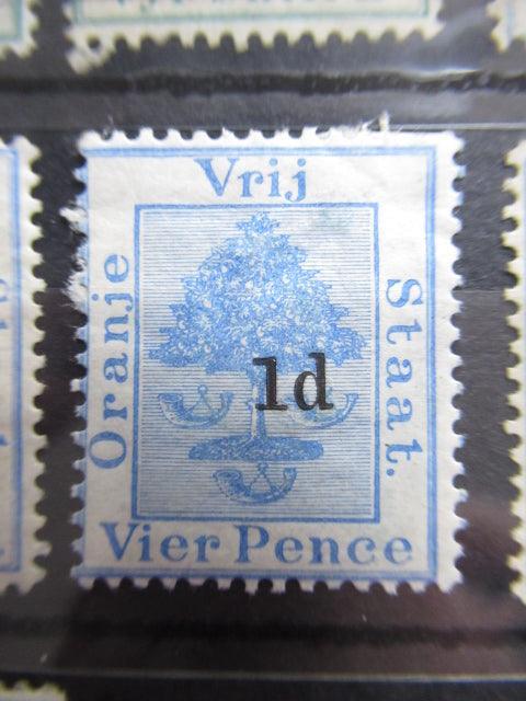 Orange 1881/1897 - Collection de timbres - Yvert n°7/9, 13/16 et 20 - Timbres-Et-Passion