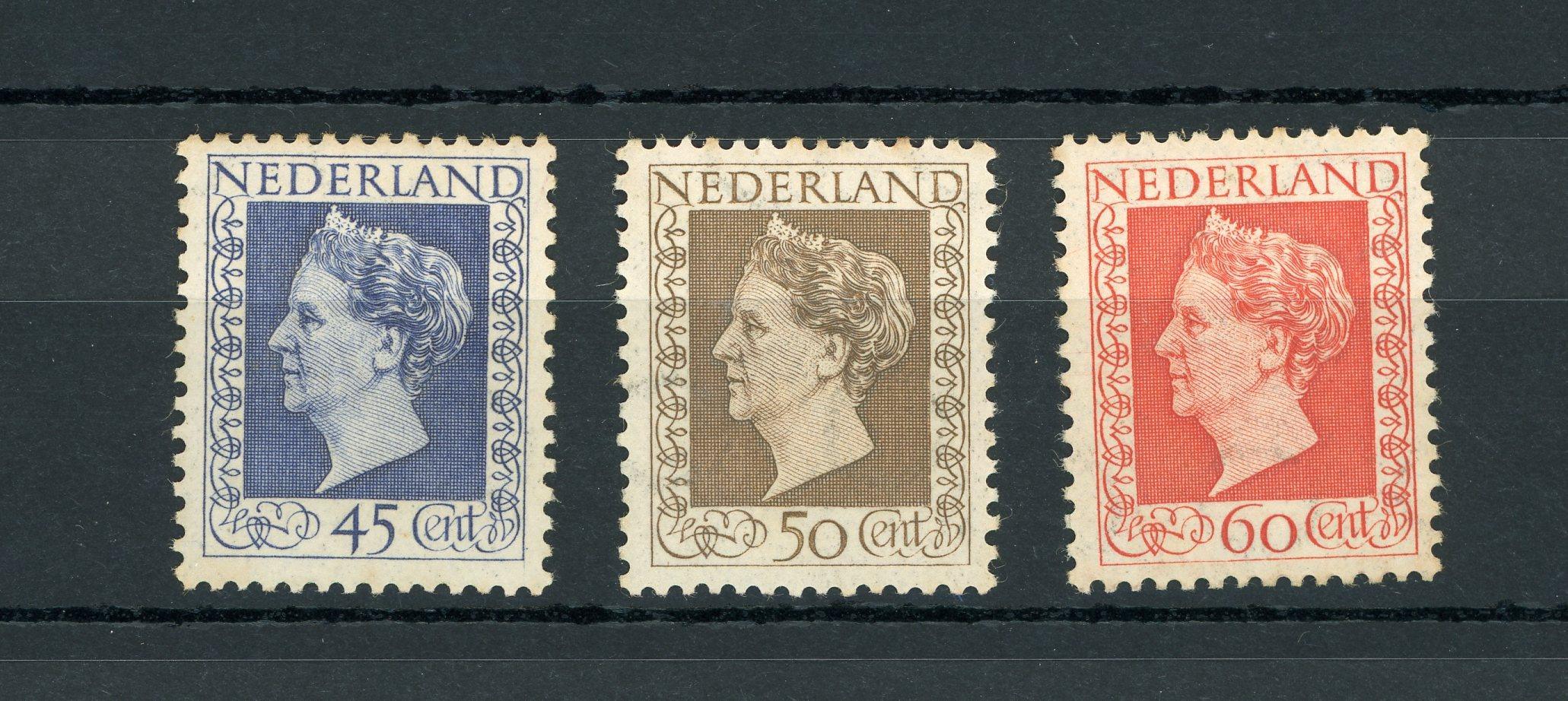 Pays-Bas 1948 - Série complète - NVPH n°487/489 - Timbres-Et-Passion