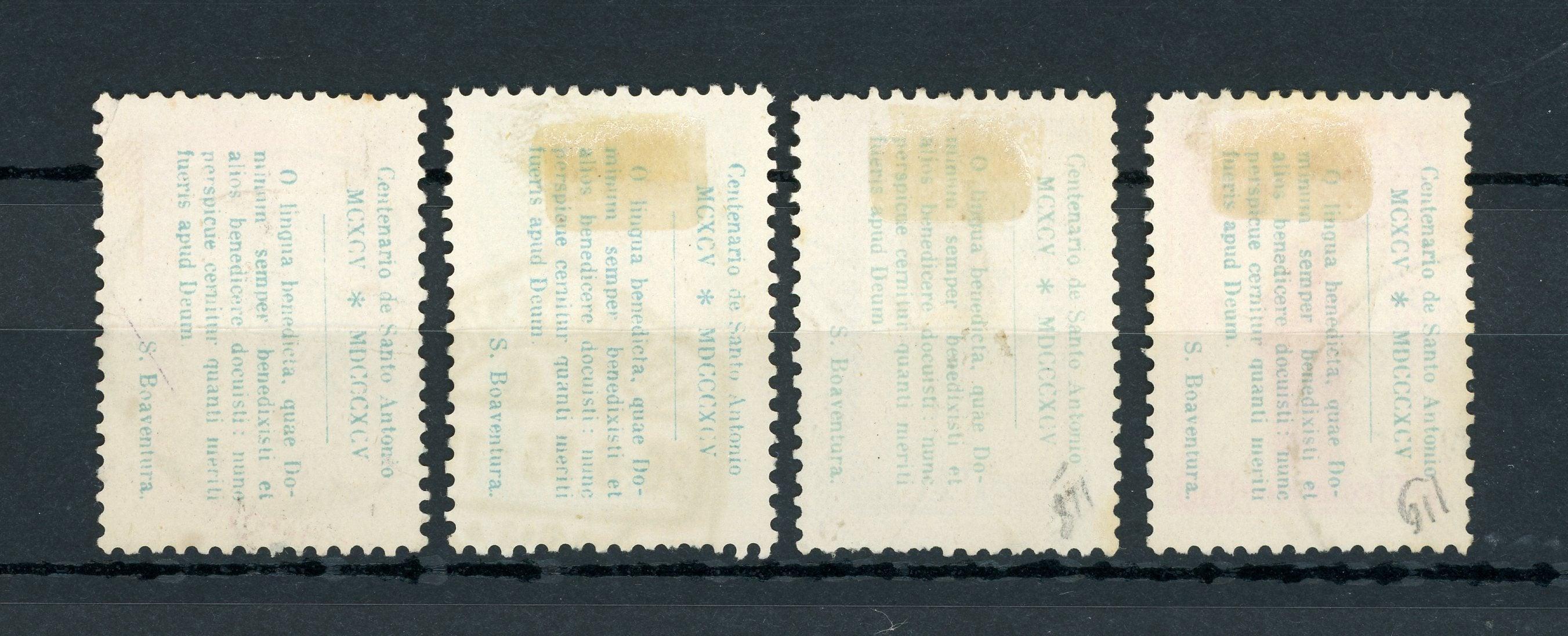 Portugal 1895 - Série de timbres - Yvert n°116/119 - Timbres-Et-Passion