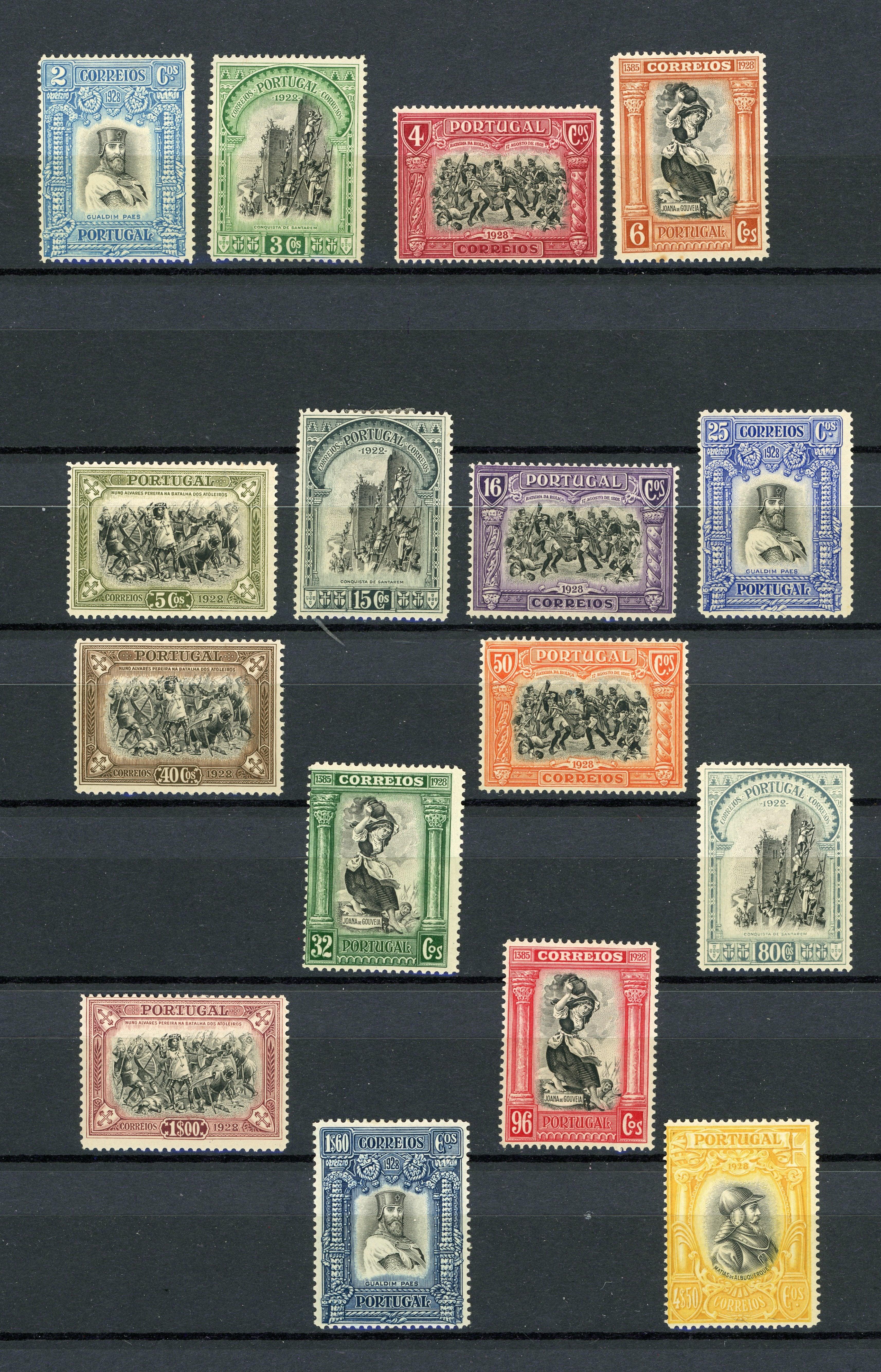 Portugal 1928 - Tricentenaire de l'indépendance - Yvert n°491/506 - Timbres-Et-Passion