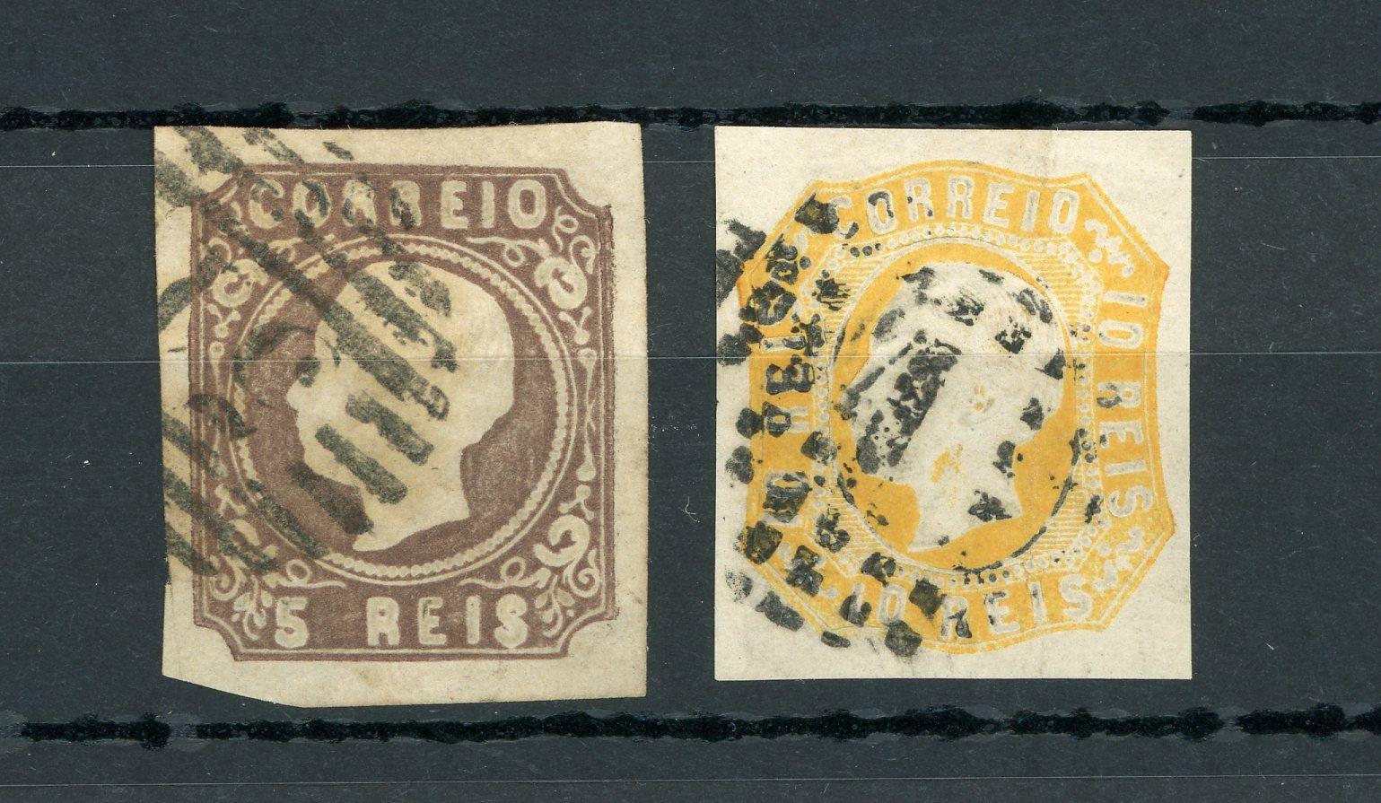 Portugal - Série de timbres - Yvert n°13/14 - Timbres-Et-Passion