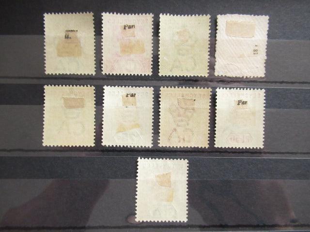 Seychelles 1897/1900 - Victoria, série complète - Yvert n°20/28 - Timbres-Et-Passion
