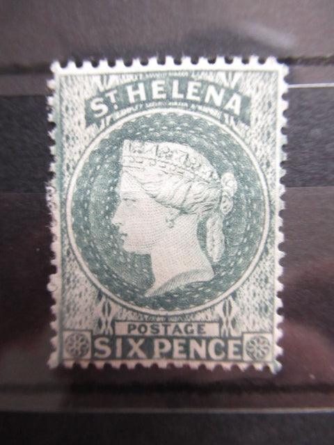 Ste Hélène 1873/1889 - 6p bleu-gris - Yvert n°11A - Timbres-Et-Passion