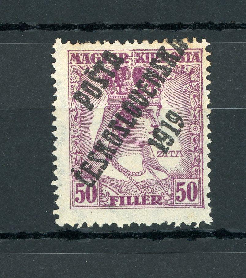 Tchécoslovaquie 1919 - Signé, 50Fi violet - Yvert n°99 - Timbres-Et-Passion