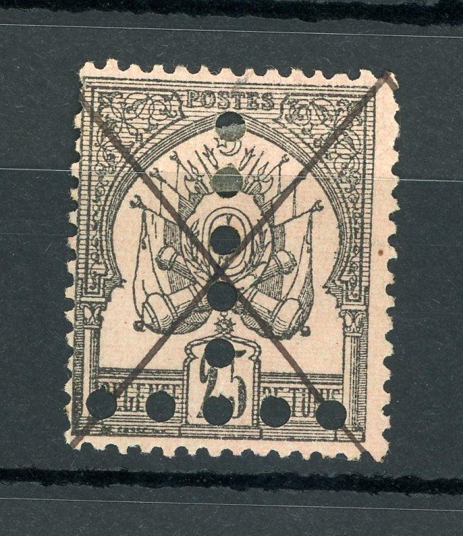 Tunisie 1888/1897 - Taxe, T renversé, 25cts noir sur rose - Yvert n°5a - Timbres-Et-Passion