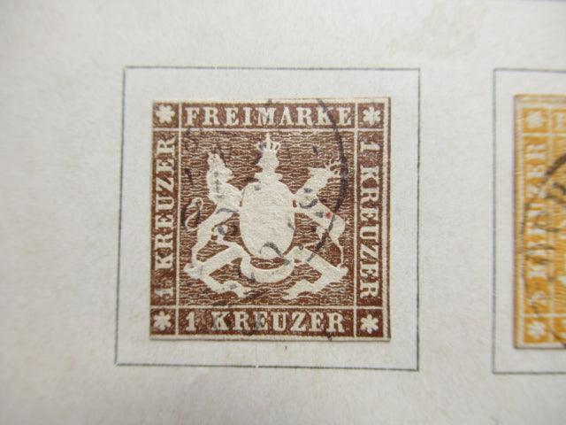 Wurtemberg 1851/19.2 - Collection avancée de timbres - Cote 1300€ (Yvert 2020) - Timbres-Et-Passion