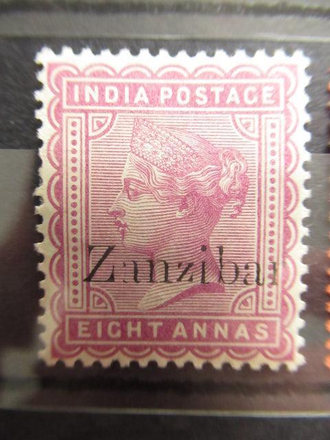 Zanzibar 1895 - Timbres de l'Inde anglaise surchargés - Yvert n°9/10 - Timbres-Et-Passion