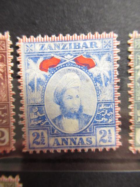 Zanzibar 1897 - Sultan Seyyid Hamed Bin Thweimi, série complète - Yvert n°27/41 - Timbres-Et-Passion