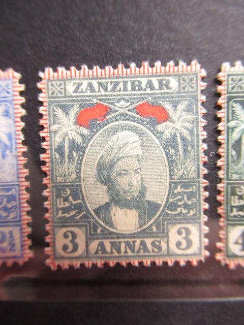 Zanzibar 1897 - Sultan Seyyid Hamed Bin Thweimi, série complète - Yvert n°27/41 - Timbres-Et-Passion